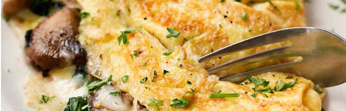 Spinach & Mushroom&nbsp;Omelet